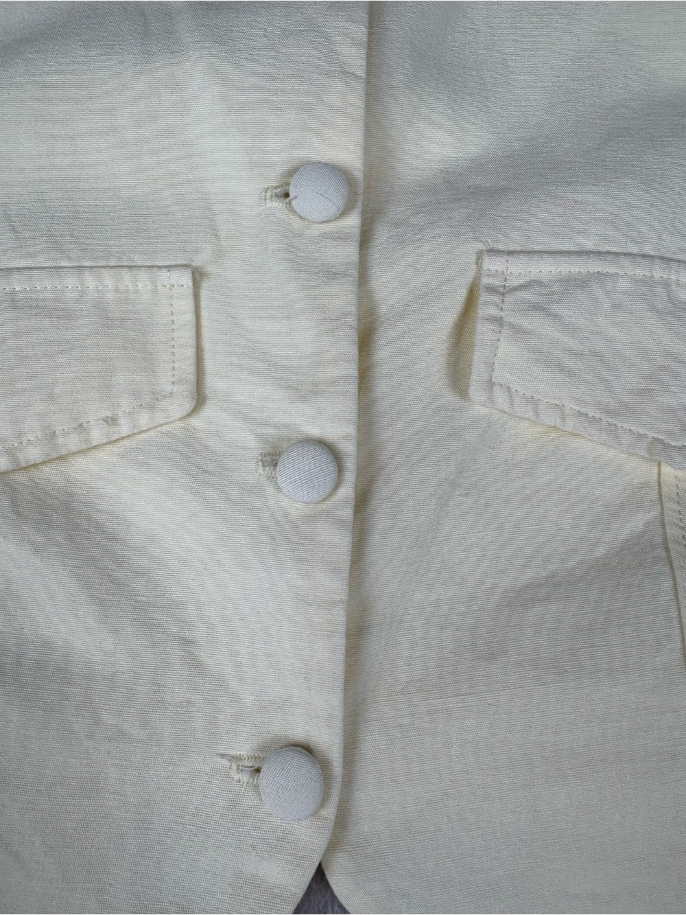 Zara Women’s Linen Blend 2 Piece Set XS Cream Crop Top Mini Skirt Co Ord - Picture 7 of 9